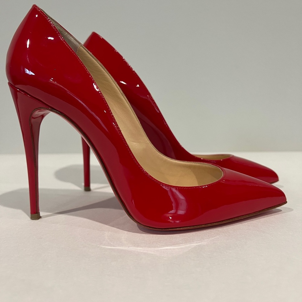 Pigalle Follies 100 Patent Red Christian Louboutins